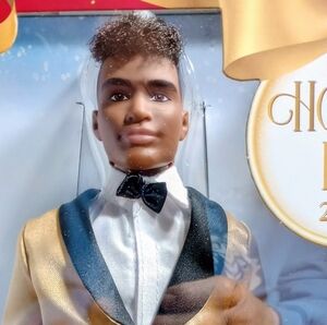 NWT Black Holiday Ken Doll Barbie Signature 2025 Barbie Doll
